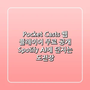 Pocket Casts, 웹 플레이어 무료 공개! Spotify AI에 던지는 도전장