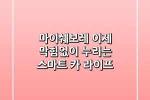 마이쉐보레, 이제 막힘없이 누리는 스마트 카 라이프