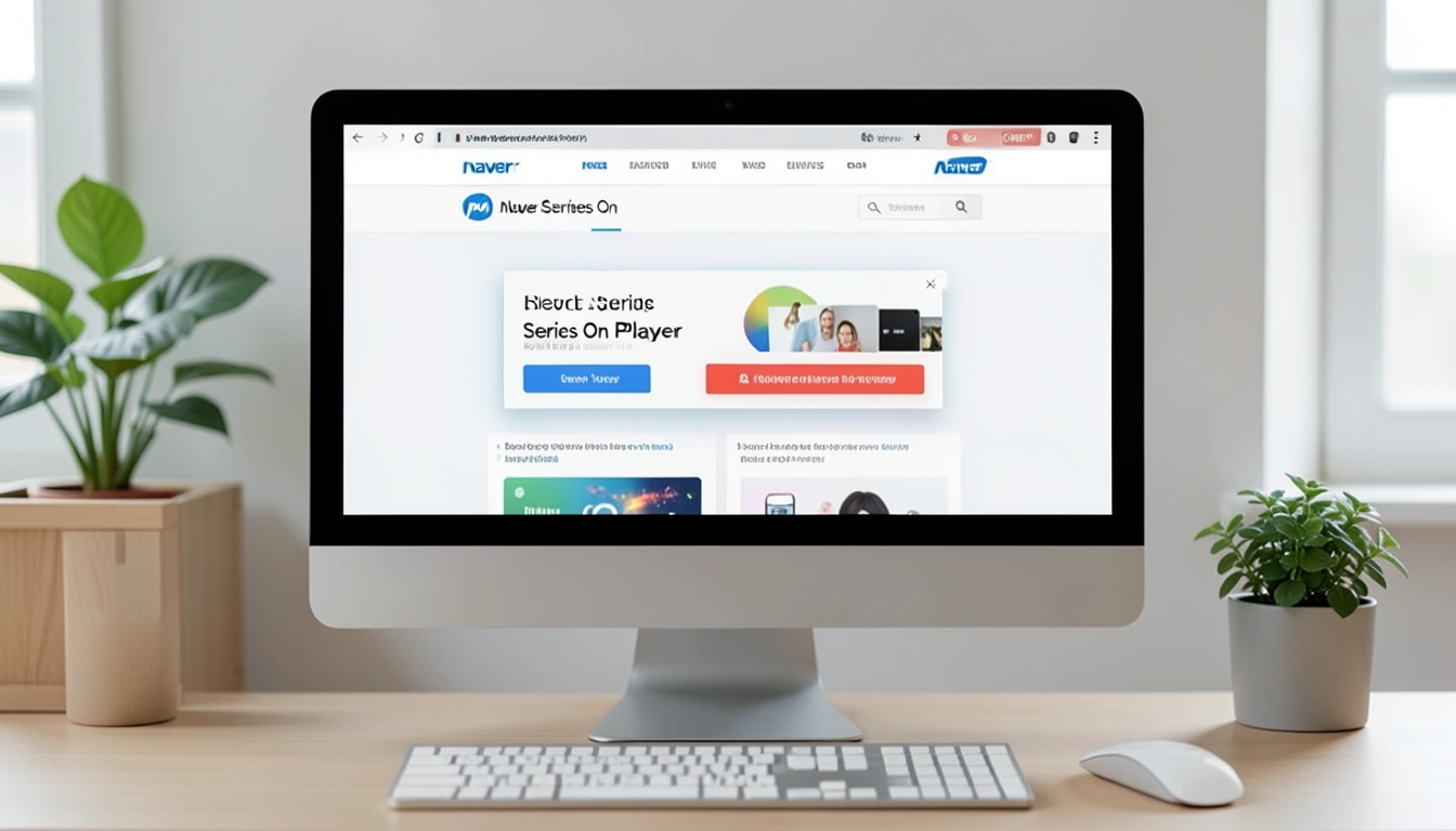 네이버 공식 채널을 통한시리즈온 플레이어 다운로드상세 절차